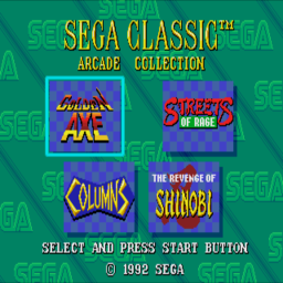 Sega Classics 4-in-1 (U) Title Screen